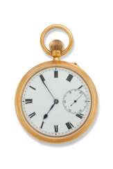 W. LISTER & SONS, POCKET WATCH WITH ONE MINUTE TOURBILLON, 18K GOLD