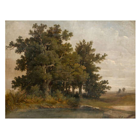 JOHANN, Hermann (1821-1884) 'Bäume am Weiher', 19. Jahrhundert - фото 1