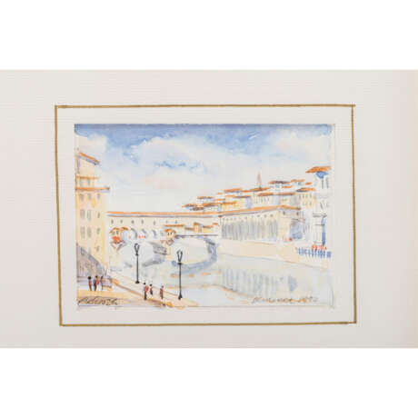 CLARK, BEN (Künstler 20. Jahrhundert, Italien), 2x "Firenze - Florenz", - Foto 2