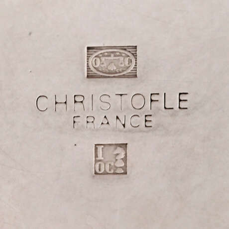 CHRISTOFLE Teekanne, versilbert, 20. Jahrhundert - Foto 4