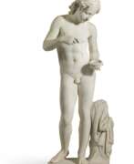 Rudolf Schadow. A WHITE MARBLE FIGURE OF A YOUTH, POSSIBLY PARIS OR GANYMEDE