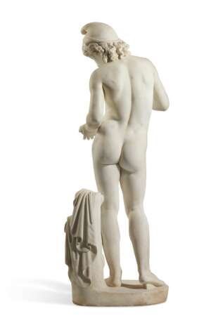 Schadow, Rudolf. A WHITE MARBLE FIGURE OF A YOUTH, POSSIBLY PARIS OR GANYMEDE - Foto 4