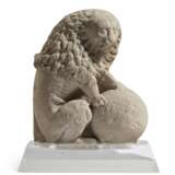 A PAIR OF LIMESTONE LIONS - photo 7