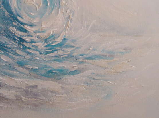 Lonely wave acrylic on canvas Акриловые краски Абстрактный экспрессионизм Морской пейзаж Грузия 2020 г. - фото 3