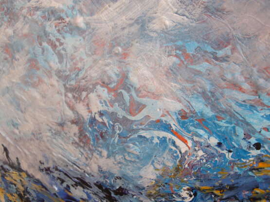 Forward to the summit acrylic on canvas Acrylic paint Abstract Expressionism Landscape painting Georgia 2020 - photo 3