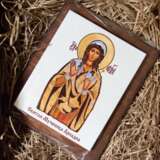 Именная Икона Святой Ариадны Мрамор Резьба по камню резьба по камню Религиозный жанр Беларусь 2021 г. - фото 1