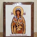 Именная Икона Святой Ариадны Marble Mixed media резьба по камню Religious genre Byelorussia 2021 - photo 4