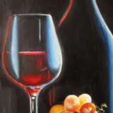 Design Painting “Still life with red wine”, Canvas on the subframe, Oil paint, Contemporary art, Still life, Ukraine, 2021 - photo 4