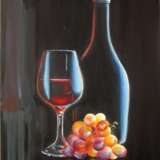 Design Painting “Still life with red wine”, Canvas on the subframe, Oil paint, Contemporary art, Still life, Ukraine, 2021 - photo 1