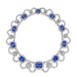 EARLY 19TH CENTURY SAPPHIRE AND DIAMOND NECKLACE - фото 1
