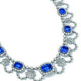 EARLY 19TH CENTURY SAPPHIRE AND DIAMOND NECKLACE - Foto 4