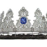 IMPORTANT 19TH CENTURY SAPPHIRE AND DIAMOND CROWN - Foto 1