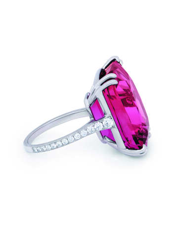 SPINEL AND DIAMOND RING - фото 3
