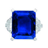 IMPORTANT SAPPHIRE AND DIAMOND RING - фото 1