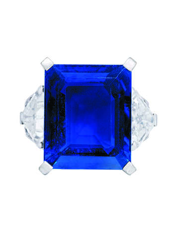 IMPORTANT SAPPHIRE AND DIAMOND RING - photo 1