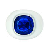 SAPPHIRE AND ENAMEL RING - Foto 1