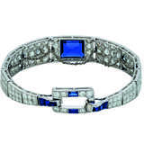 Cartier. EARLY 20TH CENTURY SAPPHIRE AND DIAMOND BRACELET, CARTIER - фото 2