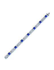 ART DECO SAPPHIRE AND DIAMOND BRACELET, TIFFANY &amp; CO.