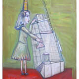Расшатывающая башню 2 Canvas on the subframe Oil paint Modern art Fantasy Ukraine 2012 - photo 1