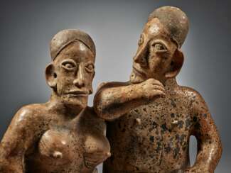 Jalisco Joined Couple, Ameca-Etzatlán Style, Protoclassic, 100 BC - AD 250