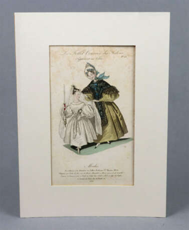 kolorierter Mode Kupferstich Frankreich 1834 - фото 1