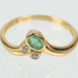 Smaragd Ring - Gelbgold 750 - Foto 1