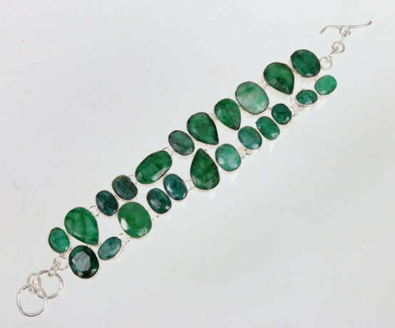 breites Smaragd Armband - Foto 1