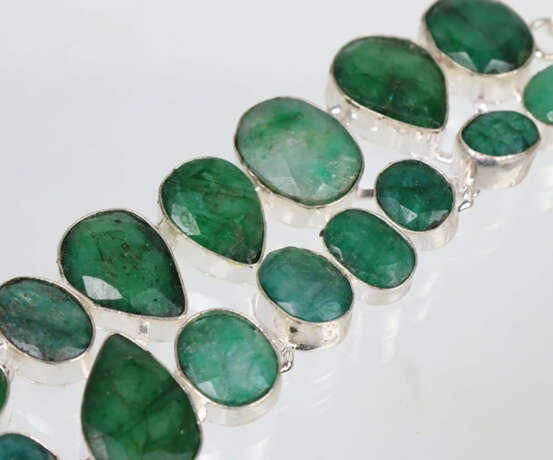 breites Smaragd Armband - photo 2
