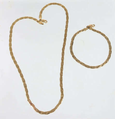 Gold Collier und Armband - Gelbgold 333 - фото 1