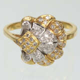 Brillant Ring - Gelbgold/WG 750 - Foto 1