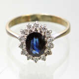 Saphir Brillant Ring - Weissgold 585 - photo 1