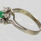 Smaragd Brillant Ring - Weissgold 585 - фото 2