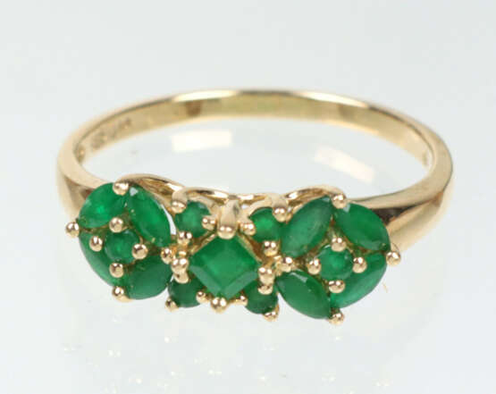 Smaragd Ring - Gelbgold 585 - Foto 1