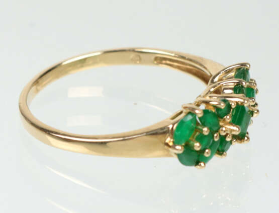 Smaragd Ring - Gelbgold 585 - фото 2