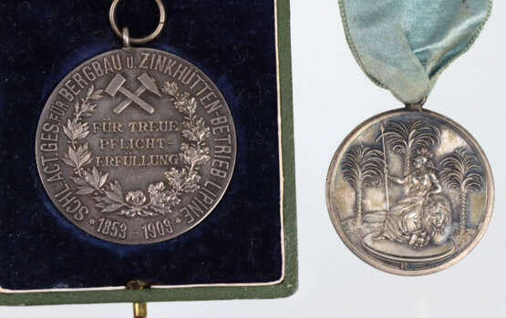 2 Silber Medaillen 1766 und 1903 - Foto 2