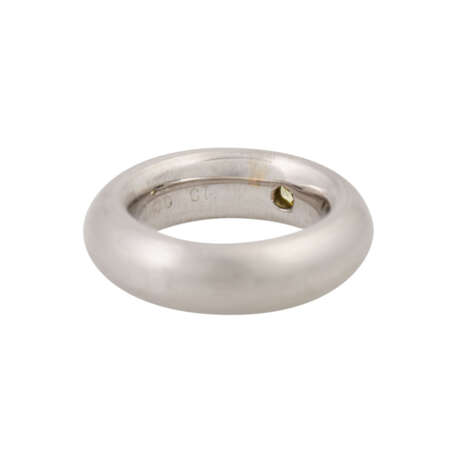 Ring mit oval facettiertem Diamant von 0,56 ct (graviert), - Foto 3