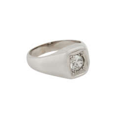 Ring mit Altschliffdiamant ca. 0,42 ct,