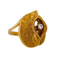 EHINGER SCHWARZ Ring mit Brillant ca. 0,06 ct,