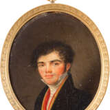 LOUIS FRANCOIS CHARON 1783 Frankreich - 1831 PORTRÄT EINES JUNGEN HERREN IN SCHWARZEM ROCK - Foto 1