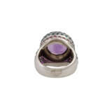 Ring mit Amethyst ca. 6,5 ct, Blautopase und Rubine. - photo 4