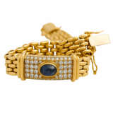 Armband mit Saphircabochon und Brillanten - Foto 5