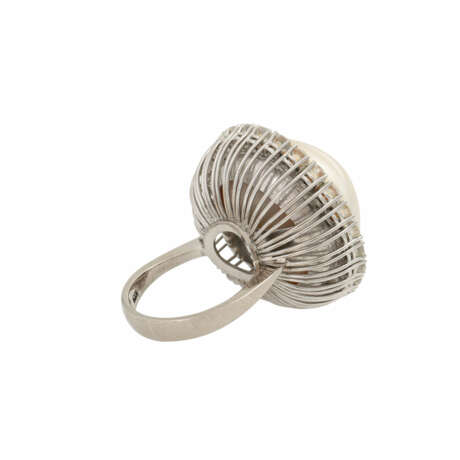 Ring mit außergewöhnlicher Mabeperle, 23,5 mm, - Foto 3