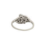 Ring mit Altschliffdiamanten und Diamantrosen zusammen ca. 0,5 ct, - фото 4
