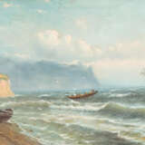 RUSSISCHER MARINEMALER Tätig 2. Hälfte 19. Jahrhundert Boot auf stürmischer See - фото 1