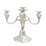 DEUTSCHLAND 5-flammiger Kerzenleuchter, 800 Silber, 20. Jahrhundert - Foto 2