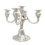 DEUTSCHLAND 5-flammiger Kerzenleuchter, 800 Silber, 20. Jahrhundert - photo 4