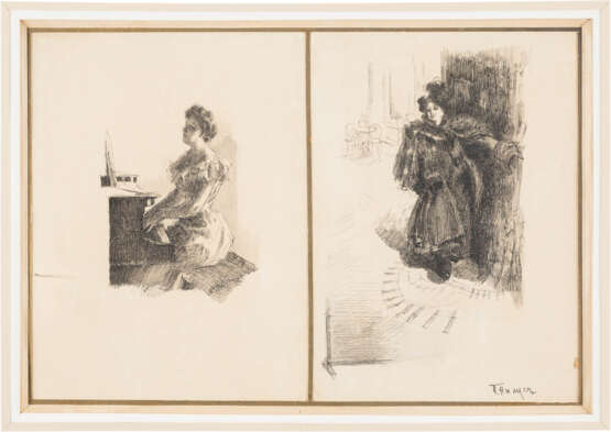 PJOTR ALEXANDROWITSCH NILUS 1869 bei Kamenetz-Podolskij - 1943 Paris Zwei Frauenportraits - photo 1