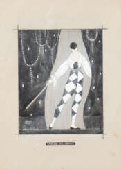 ROBERTO MONTENEGRO 1887 Guadalajara - 1968 Mexiko-Stadt (nach) Vaslav Nijinsky als Harlekin in Michail Fokine's ballet 'Le Carnaval'