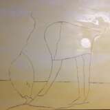 Design Gemälde „Gans und Elefant, Persönlichkeitsskala“, холст льняной, Ölfarbe, Minimalismus, Russland, 27.04.2021 - Foto 4