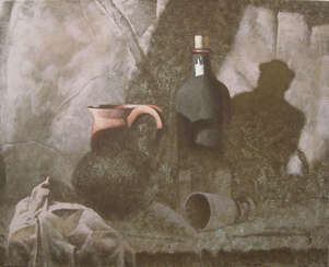 Still life with a red jug